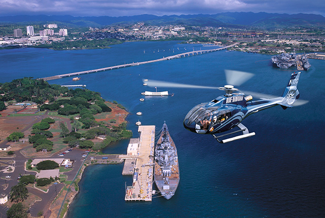 蓝色直升机夏威夷生态之星檀岛景集