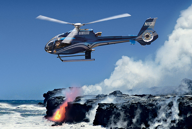 蓝色夏威夷直升机Eco-Star两小时大岛精彩之旅