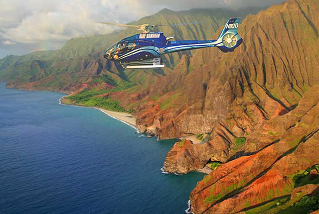 可爱岛蓝色夏威夷直升机Ecostar之生态冒险